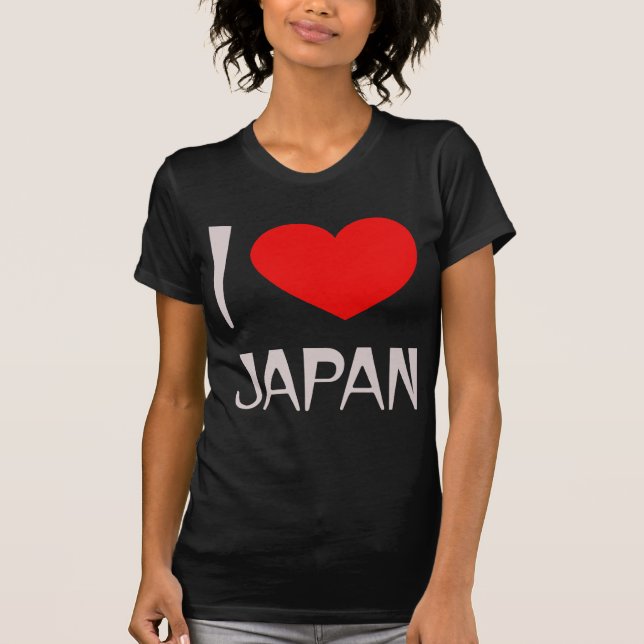 Amo la camiseta menuda de las señoras de Japón (Anverso)