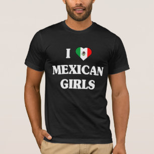 Amo la camiseta mexicana de los chicas