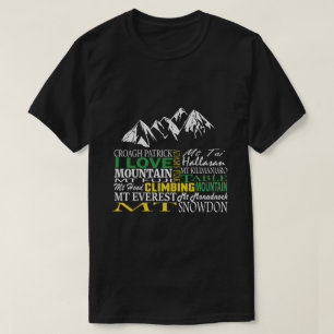 Amo la camiseta negra de la escalada