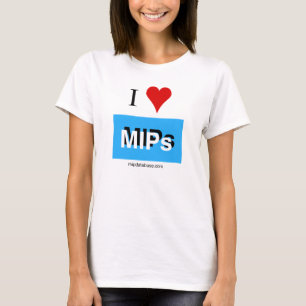 Amo la camiseta para mujer del logotipo del