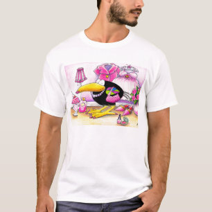 Amo la camiseta ROSADA del cuervo