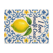 Amo la Costa Amalfitana – Tarjeta Postal Caligráfi