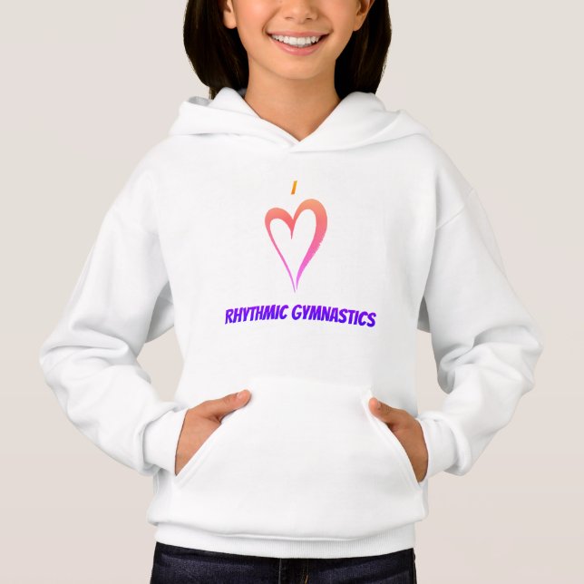 Amo La Gimnasia Rítmica - Niños Pullover Hoodie (Anverso)