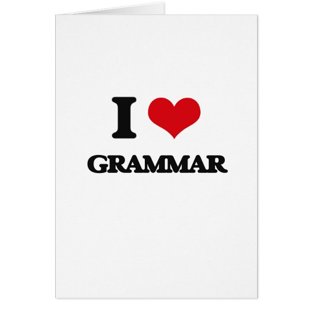 Amo la gramática (Frente)