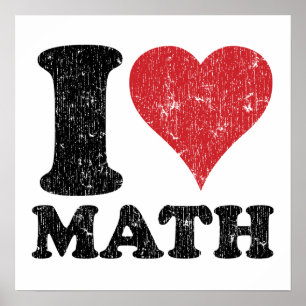 Amo la impresión de Posters matemáticos