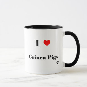 Amo la jarra de cerdos de Guinea