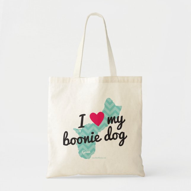 Amo la mi bolsa de asas del perro de Boonie (Frente)