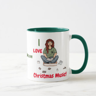 ¡Amo la música de los Navidades! Taza
