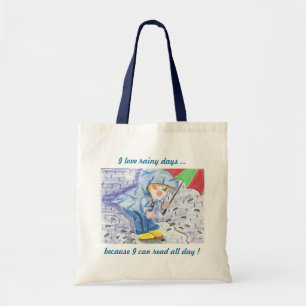Amo la pequeña bolsa de asas de los días lluvios
