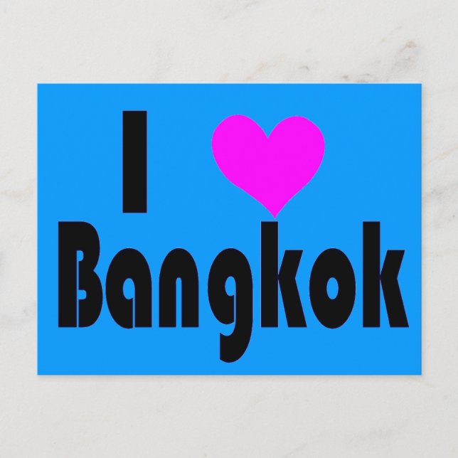 Amo la postal de Bangkok Tailandia (Anverso)