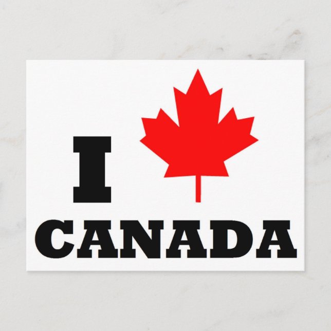 Amo la postal de Canadá (Anverso)