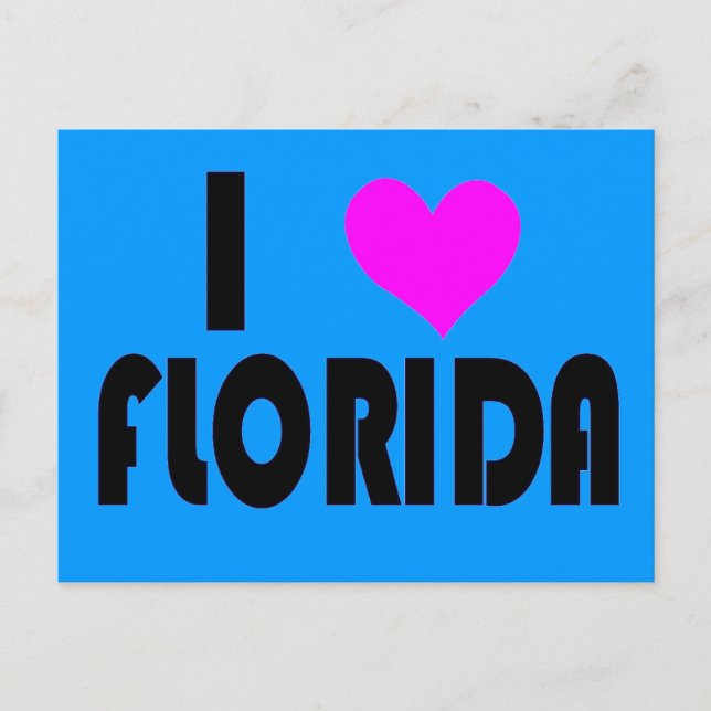 Amo la postal de Florida (Anverso)