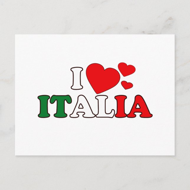 Amo la postal de Italia (Anverso)