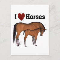 Amo la postal de los caballos
