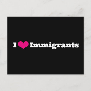 Amo la postal de los inmigrantes