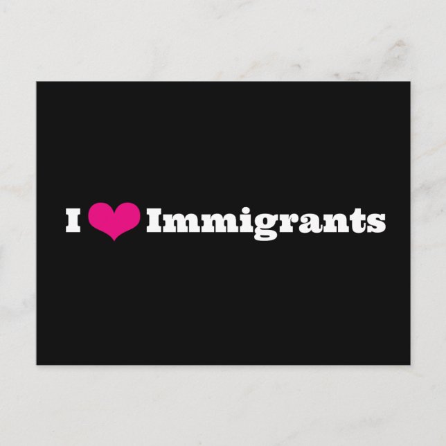 Amo la postal de los inmigrantes (Anverso)