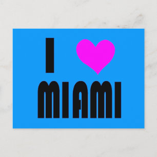 Amo la postal de Miami Florida