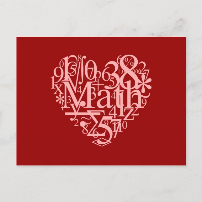 Amo la postal matemática (Anverso)