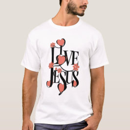 Amo la religión cristiana de las camisetas de Jesú