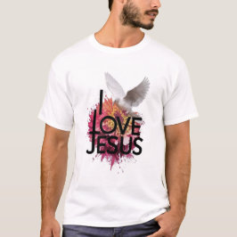 Amo la religión cristiana de las camisetas de Jesú
