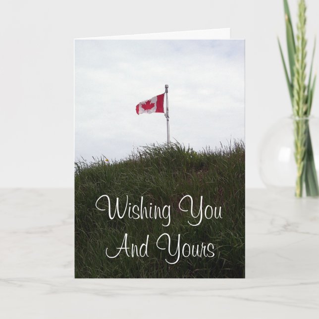 Amo la tarjeta de felicitación de Canadá (Anverso)