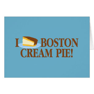 Amo la tarta de crema de Boston