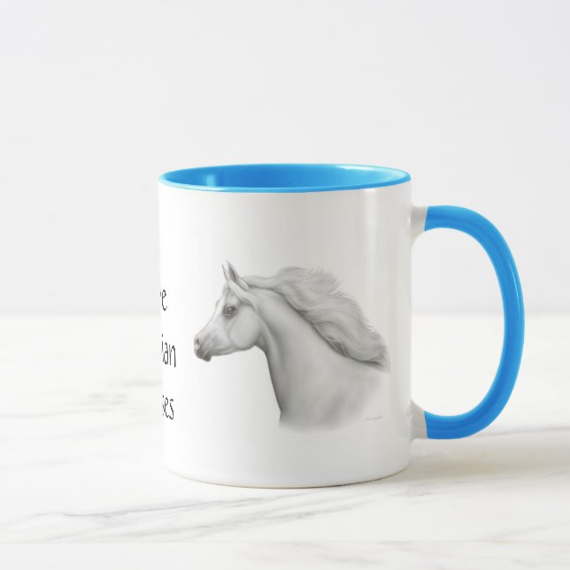 Amo la taza árabe de los caballos (Derecha)