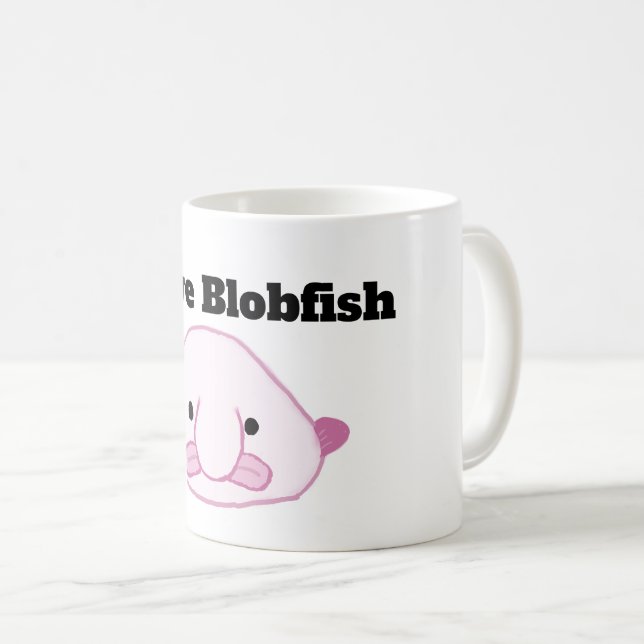 Amo la taza de café de Blobfish (Anverso derecho)
