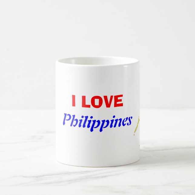 Amo la taza de café de Filipinas (Centro)