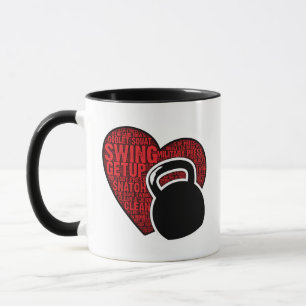 AMO LA TAZA DE CAFÉ DE KETTLEBELL