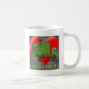 Amo la taza de café de los verdes del camión de