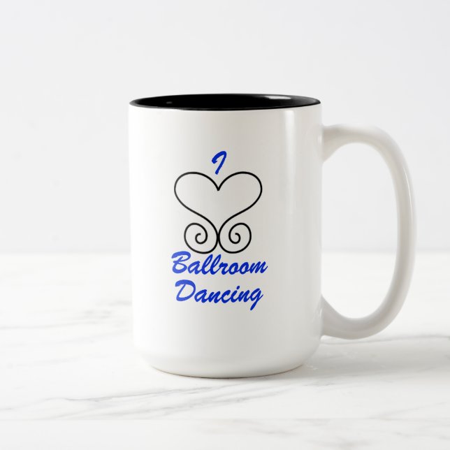 Amo la taza de café del baile de salón de baile (Derecha)