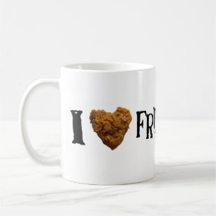 Amo la taza de café del pollo frito