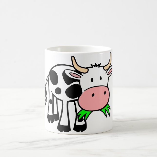 Amo la taza de café linda de la vaca de las vacas (Centro)