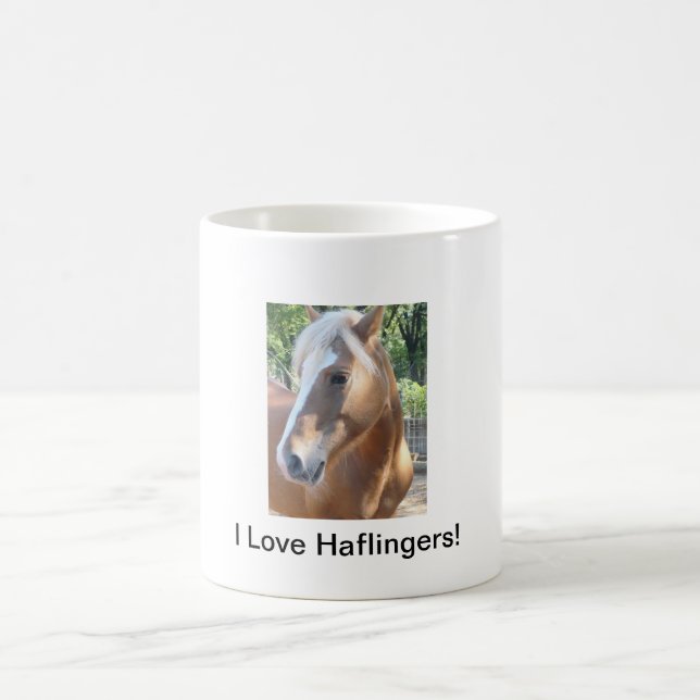 Amo la taza de Haflingers (Centro)