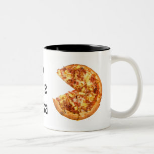 Amo la taza de la pizza