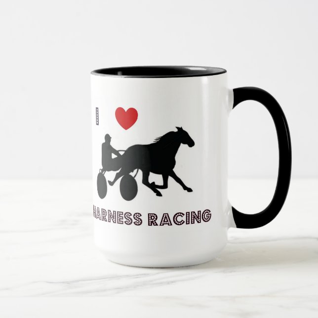 Amo la taza de las Carreras de arnés (Derecha)