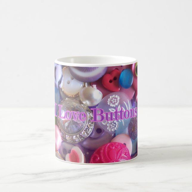 Amo la taza de los botones (Centro)