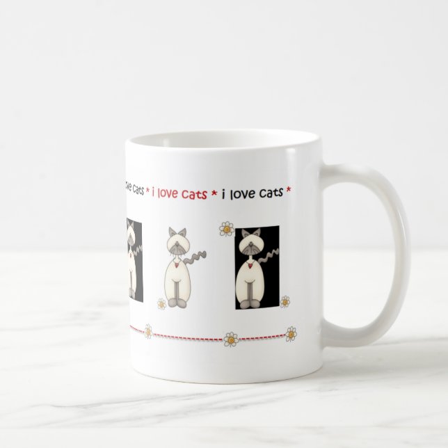 Amo la taza de los gatos (Derecha)
