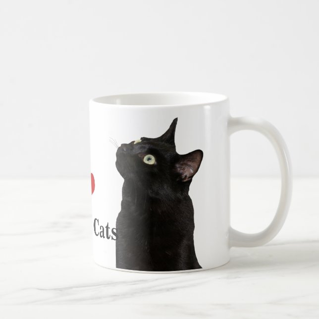 Amo la taza de los gatos negros (Derecha)