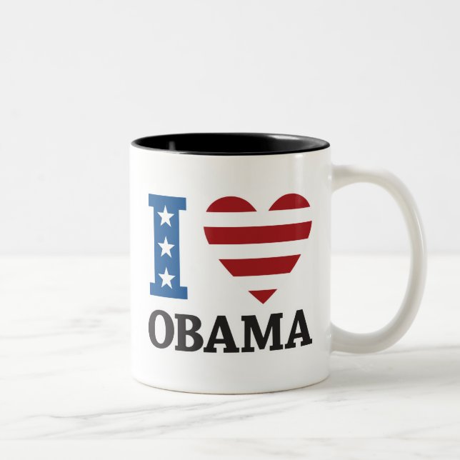 Amo la taza de Obama (Derecha)