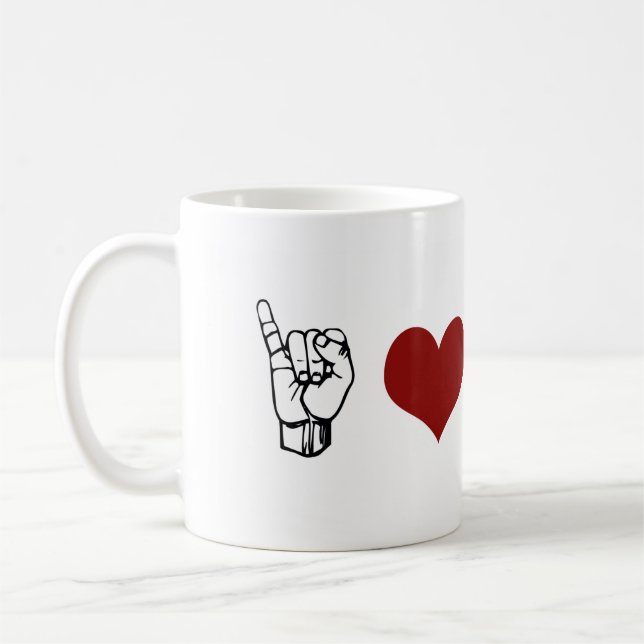 Amo la taza del ASL (Izquierda)