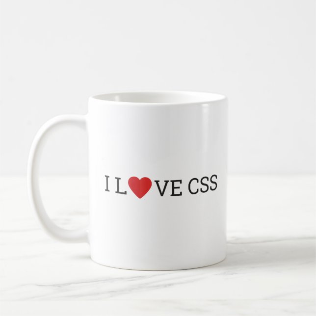 Amo la taza del CSS (Izquierda)