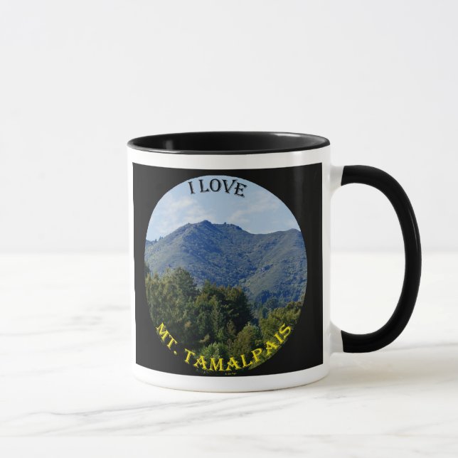 Amo la taza del Mt. Tam (el negro) (Derecha)