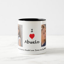 Amo la taza del personalizable de la foto de
