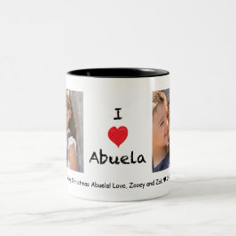 Amo la taza del personalizable de la foto de
