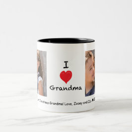 Amo la taza del personalizable de la foto de la