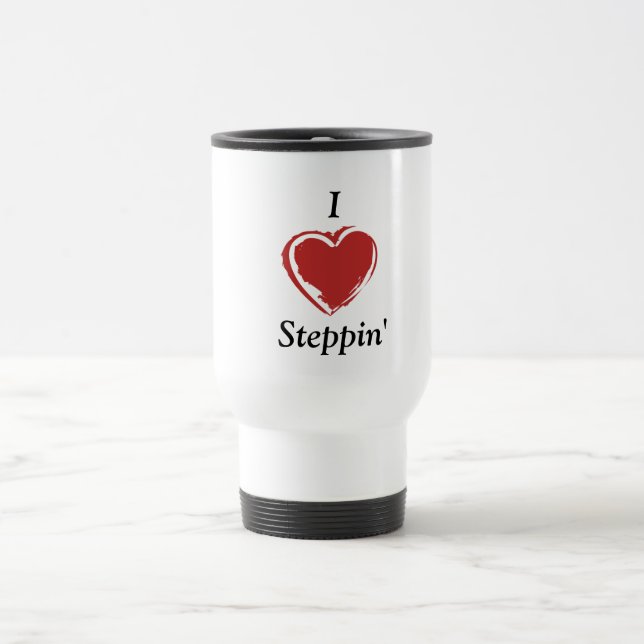 Amo la taza del viaje de Steppin (Centro)