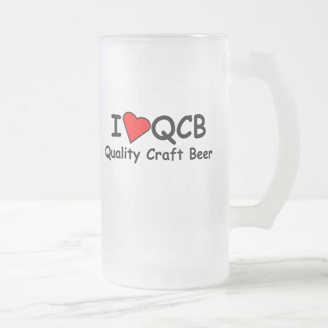 Amo la taza helada de QCB (cerveza del arte de la (Derecha)