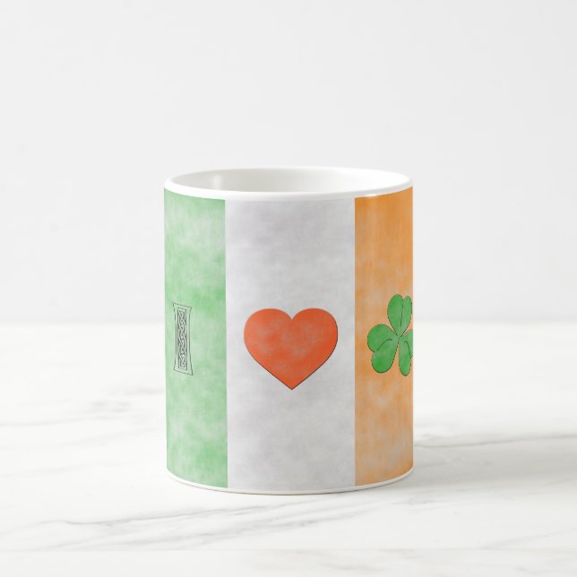 Amo la taza irlandesa (Centro)